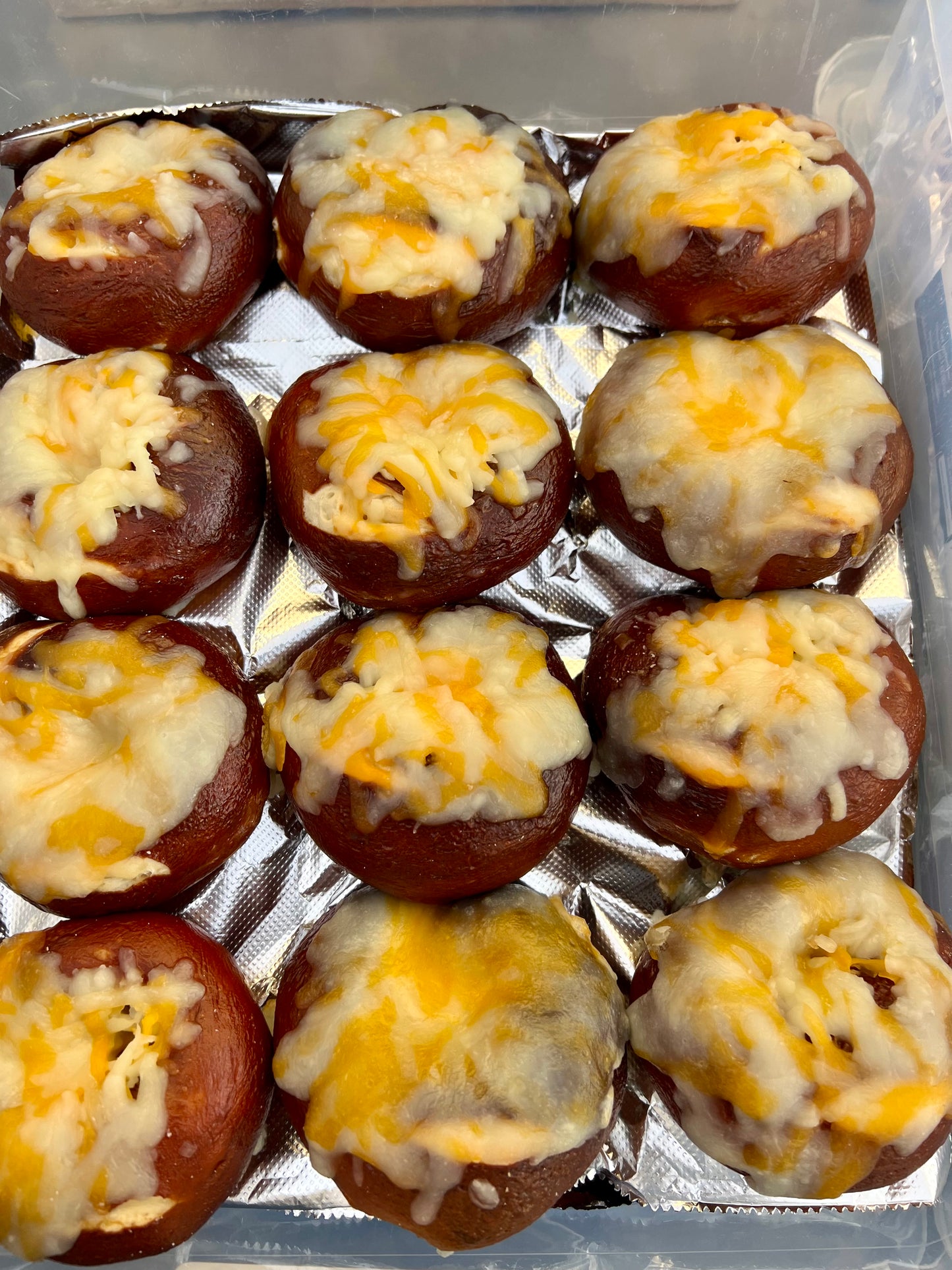 Topped pretzels (variety of toppings)