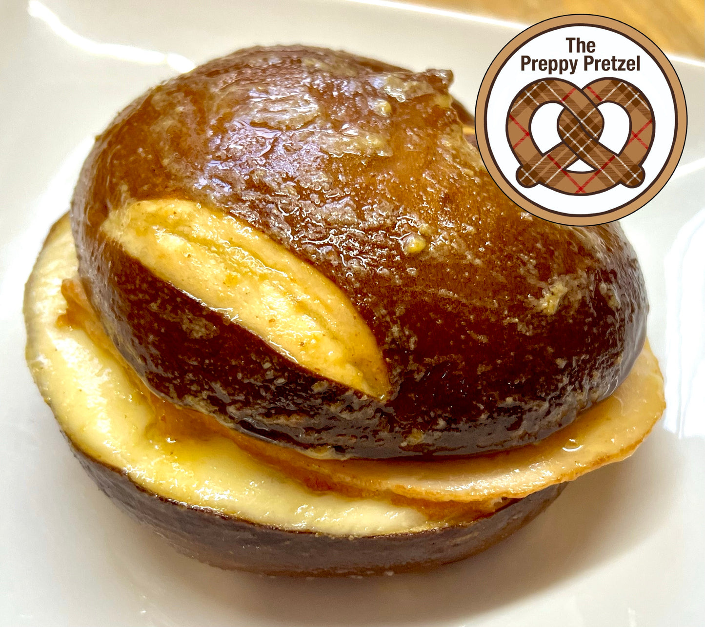 Pretzel Sandwiches on Mini Pretzel Baguettes