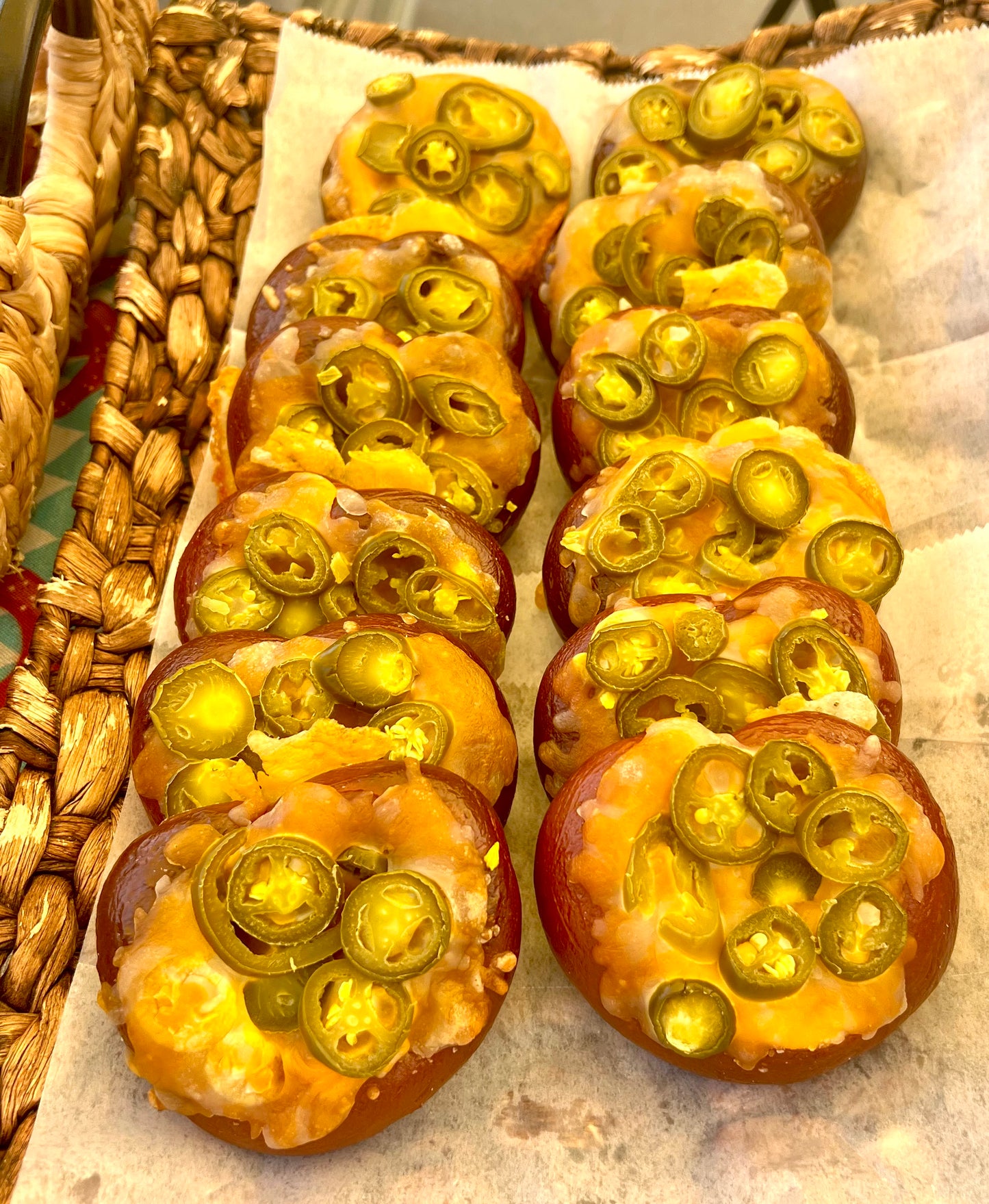 Topped pretzels (variety of toppings)